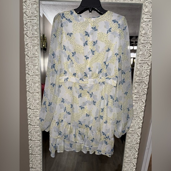 Ted Baker • Suziiee Floral Ruffle Peasant Mini Dress - Picture 10 of 15